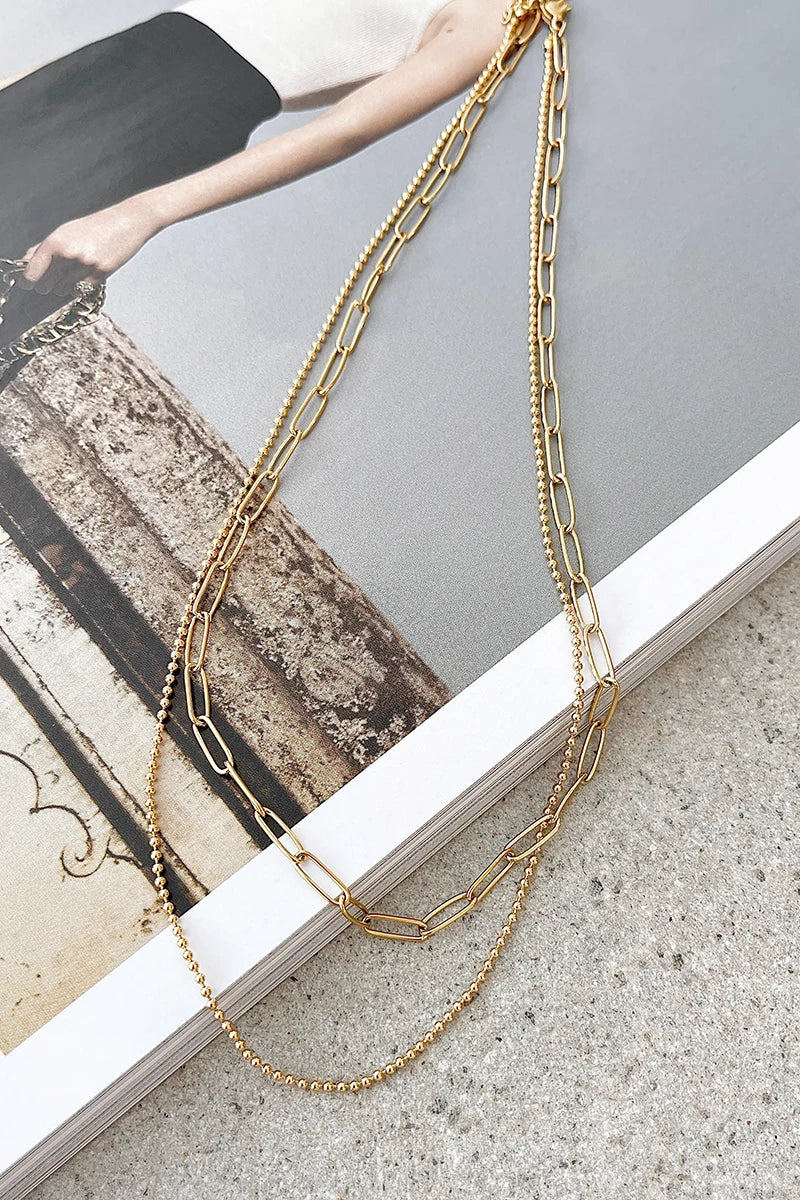 Conjunto de colar Dani Chain - Dourado