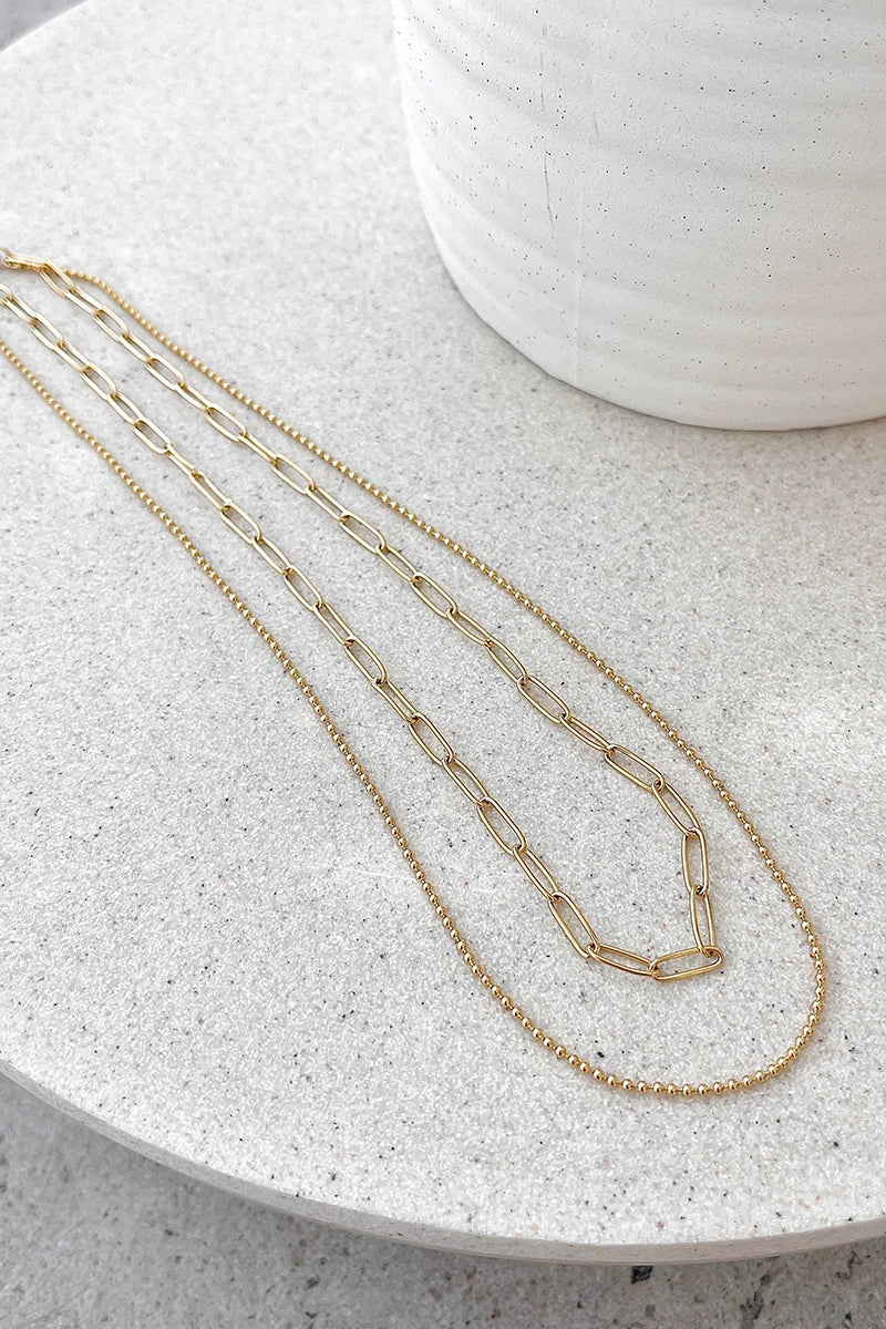 Conjunto de colar Dani Chain - Dourado