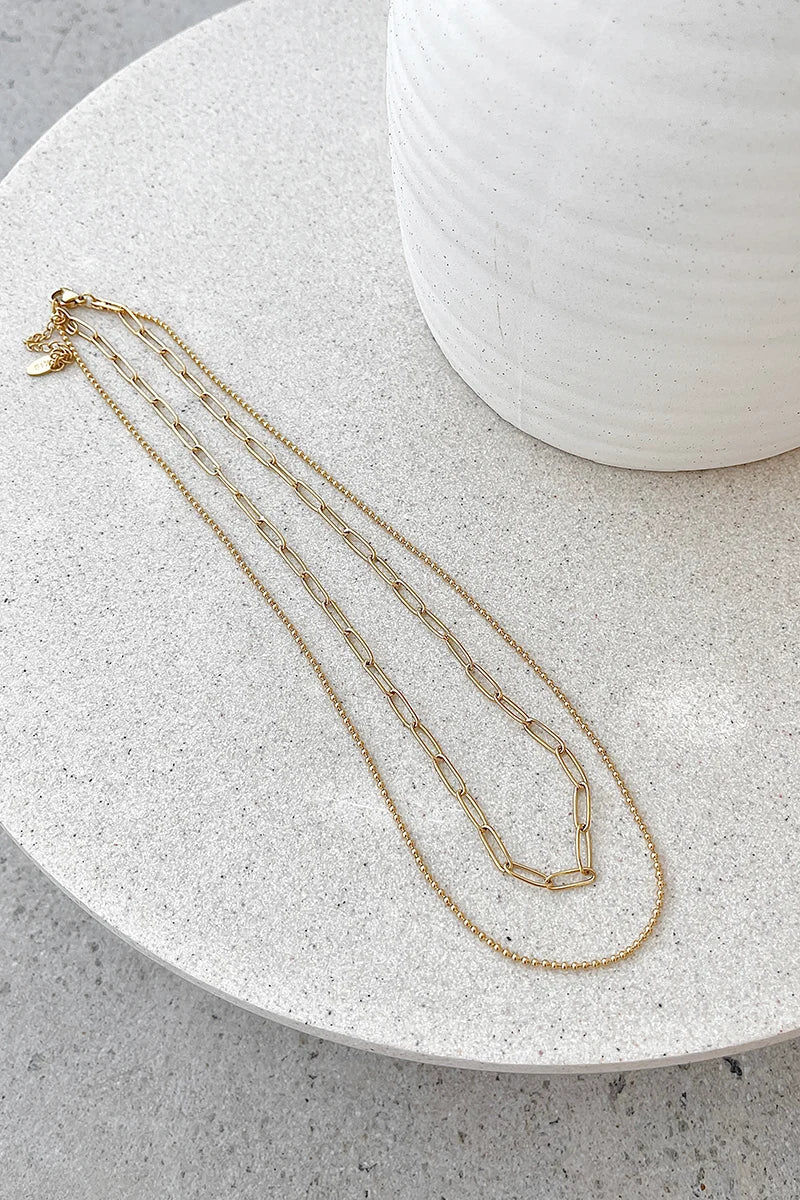 Conjunto de colar Dani Chain - Dourado