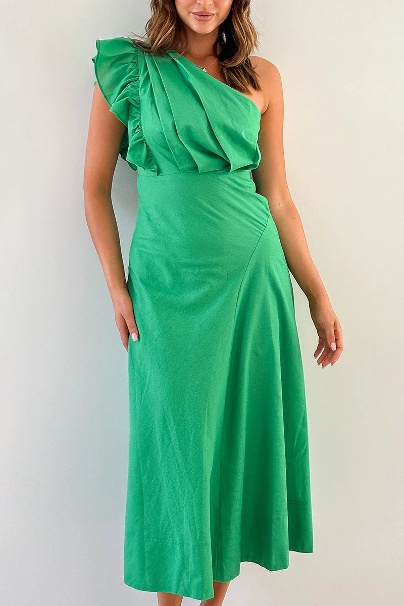 Vestido midi Stassie - Verde