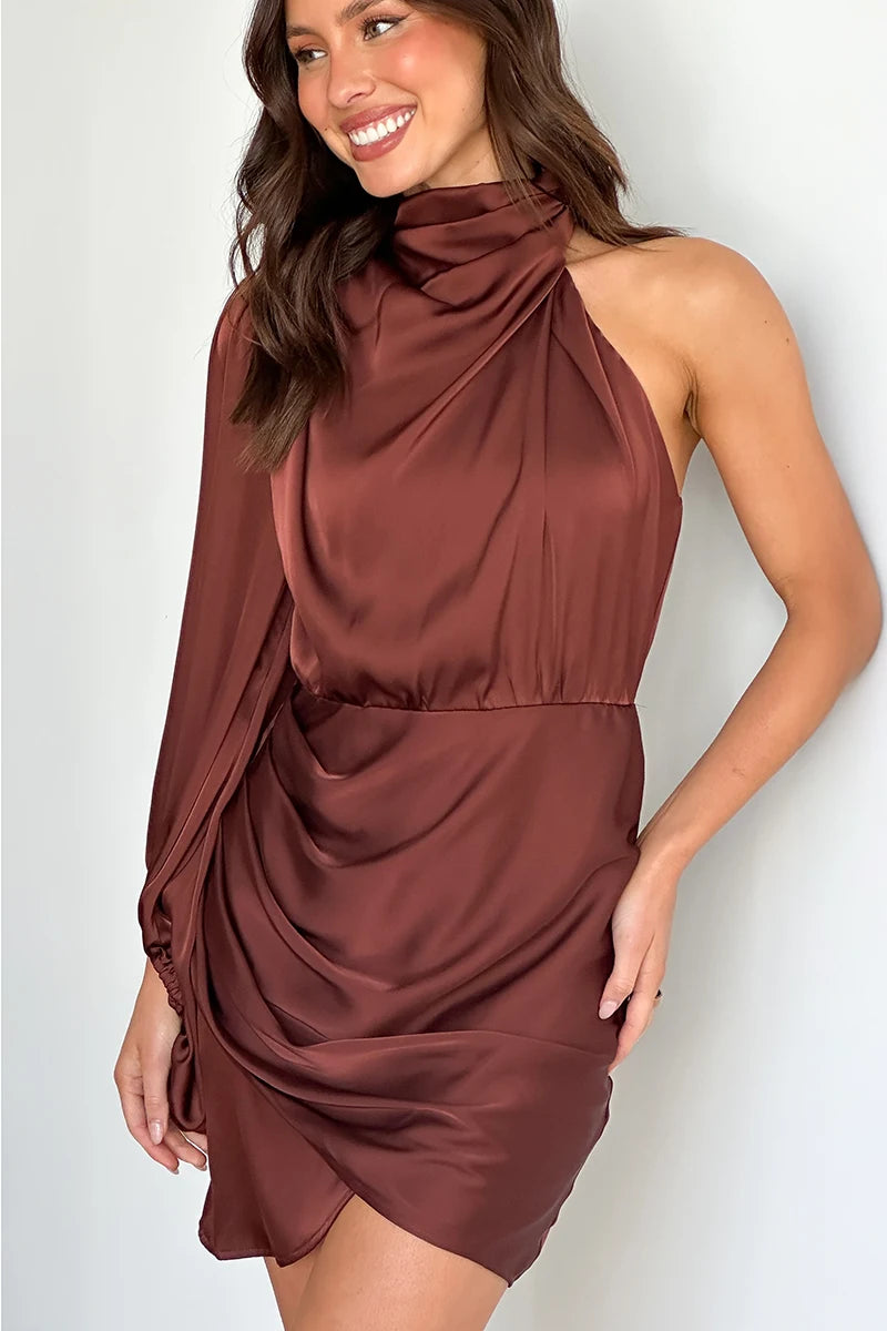 Φόρεμα Mini One Shoulder Lexi