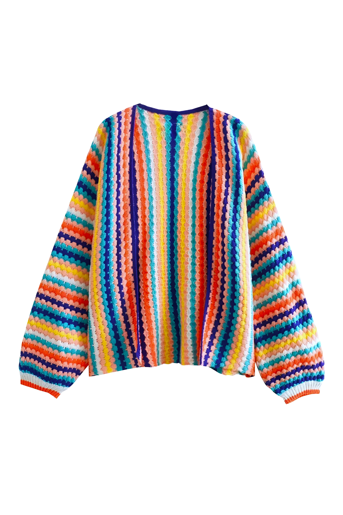 Regnbue cardigan