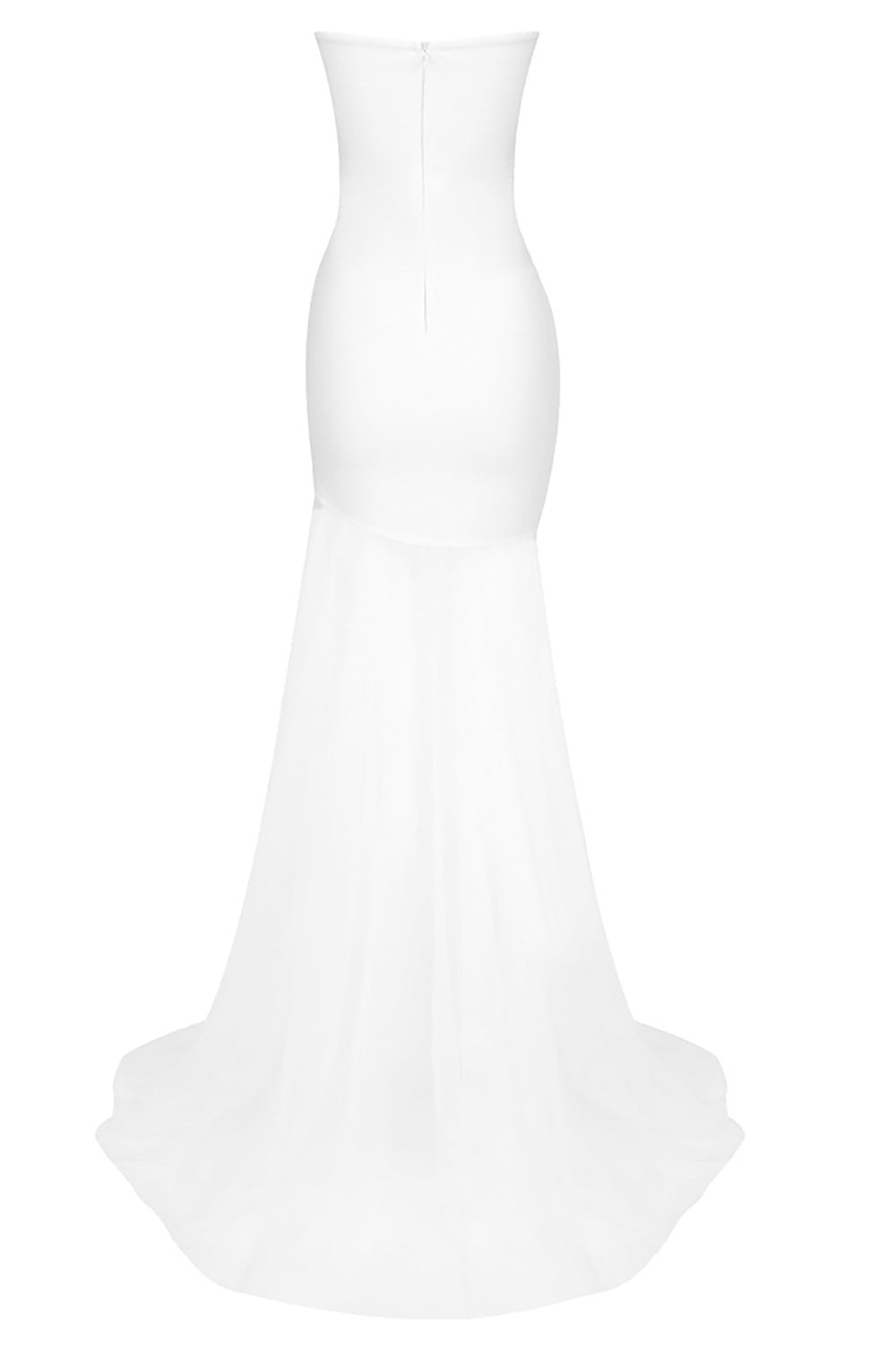 Rochie Mini Veronica, fără bretele, cu ornamente cu cristale