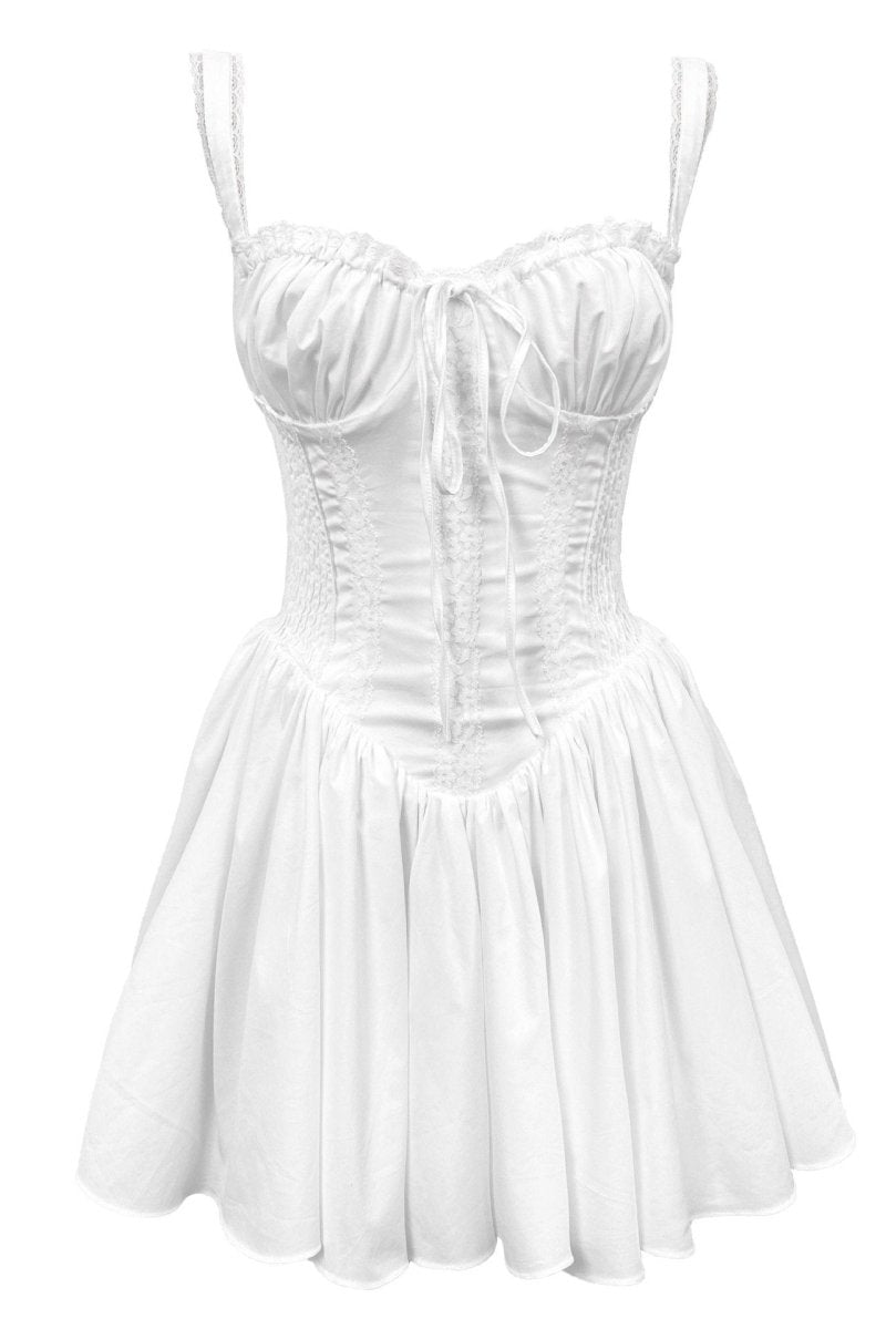 Vestido curto bufante Agnes Lace Corset