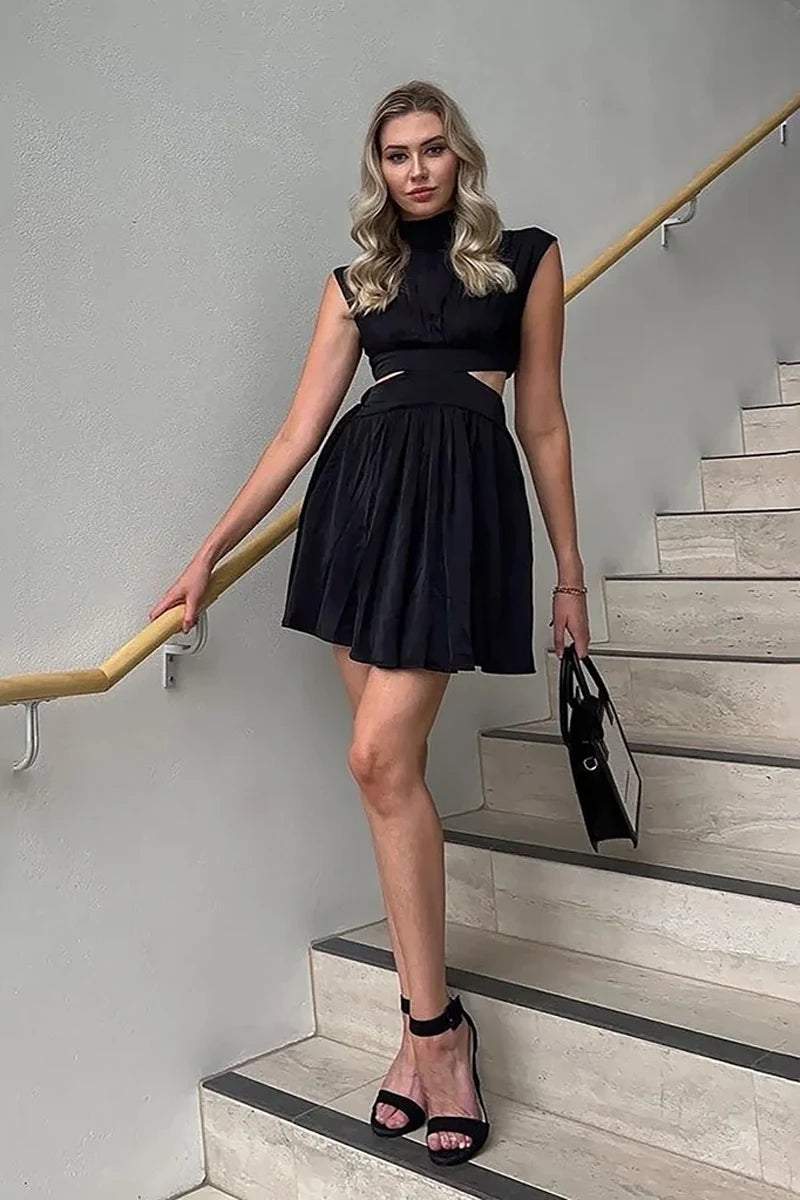 Vestido curto Beatrice - Preto