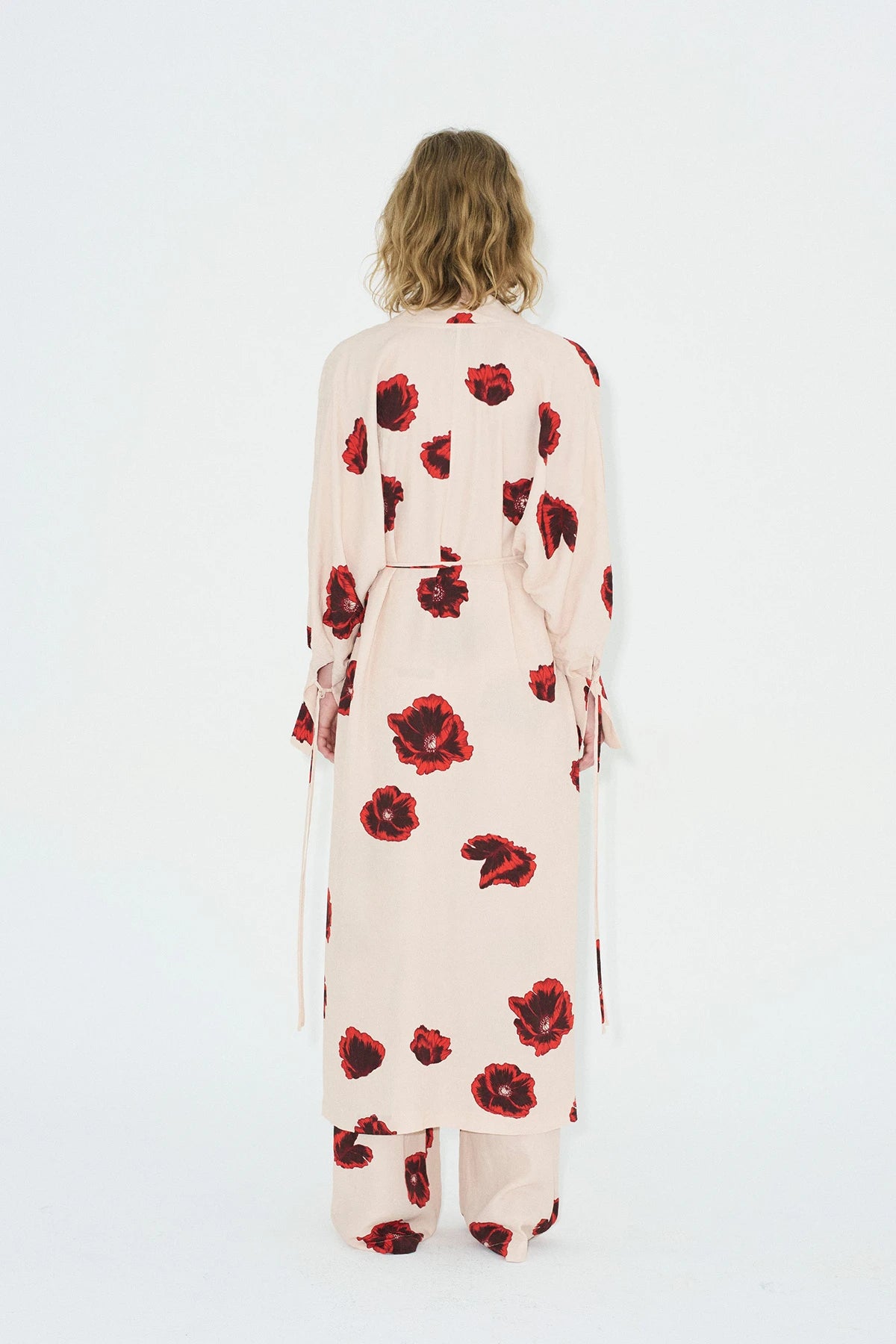 Robe Kimono Imprimé Sahara - Coquelicot