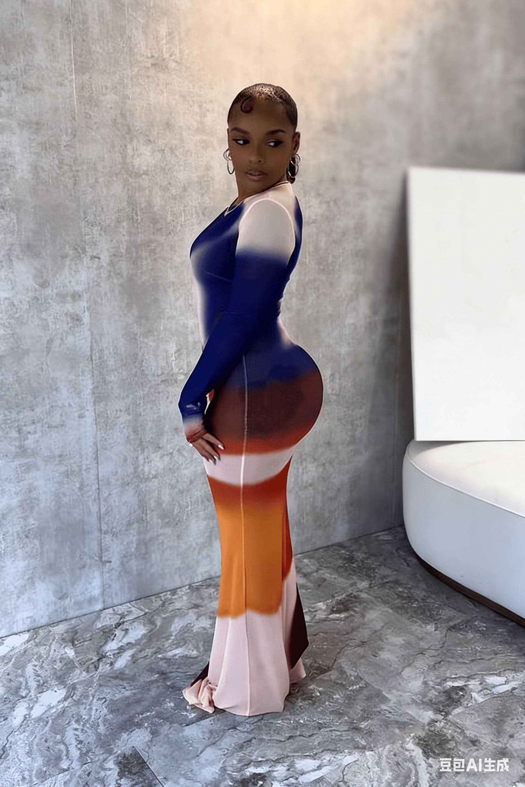 Lily Mesh Maxi Kleed