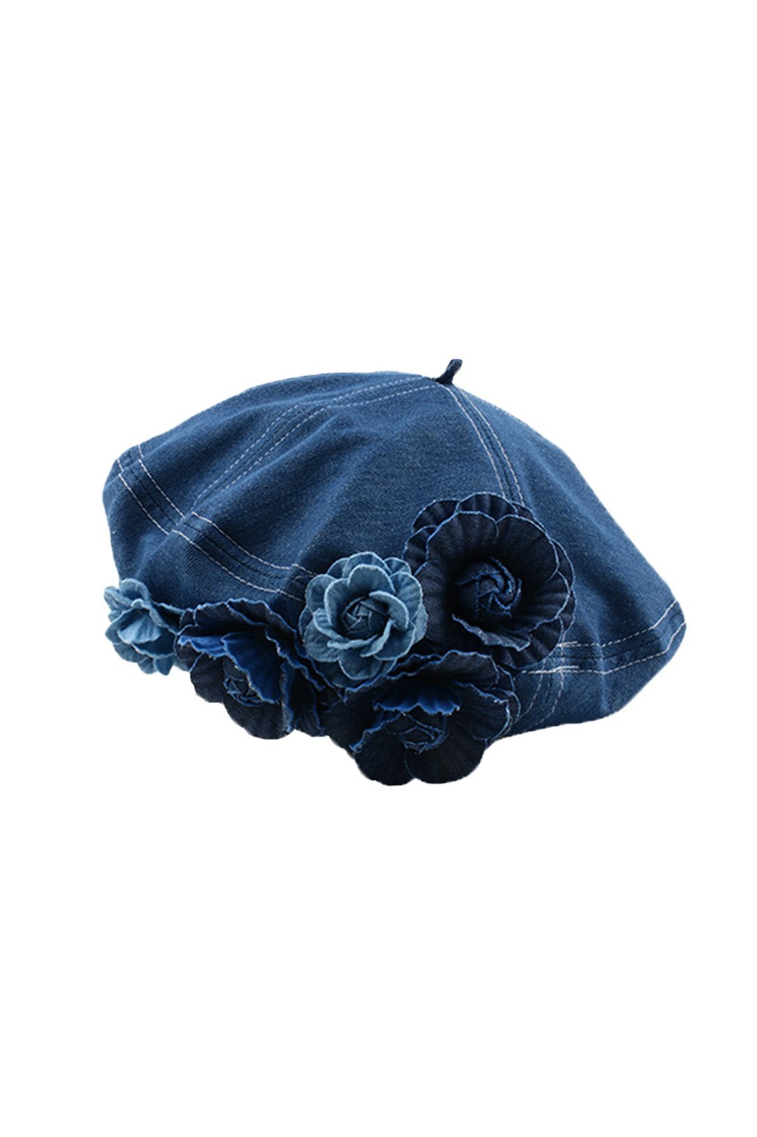 Camellia Denim Baret Hoed