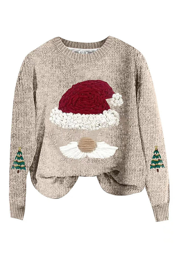 Loose Fit Christmas Knit Sweater