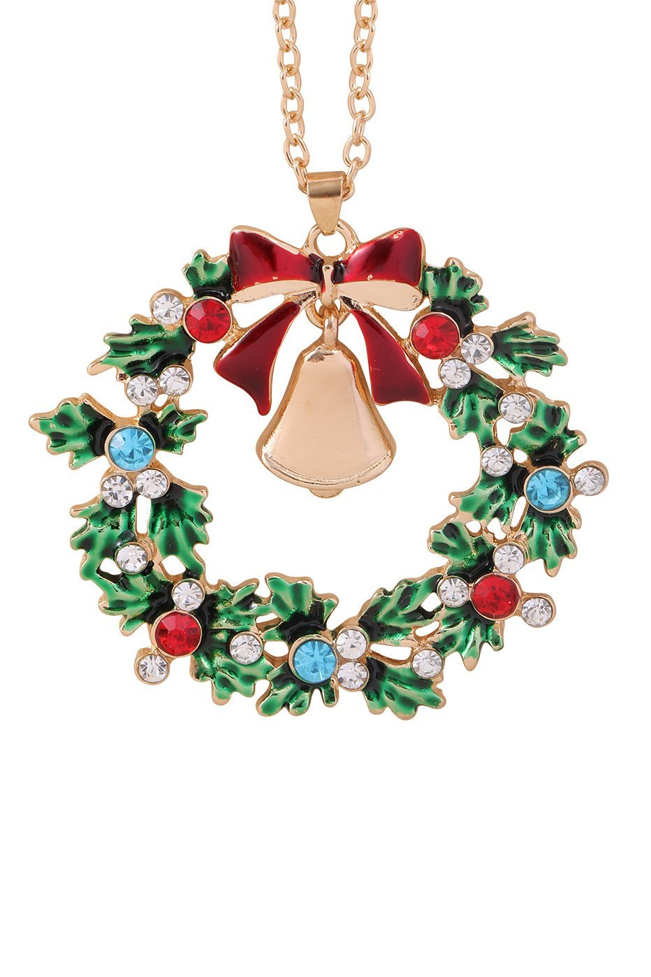 Christmas Wreath Bell hänge halsband