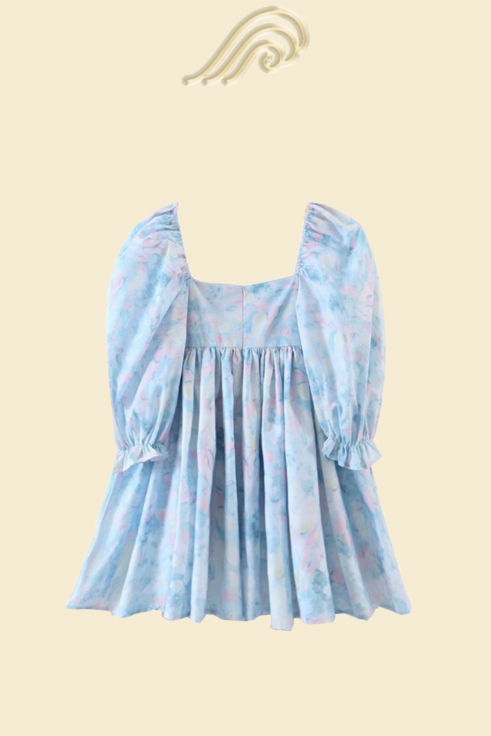 Clara Printed Ruffle Mini Doll Dress