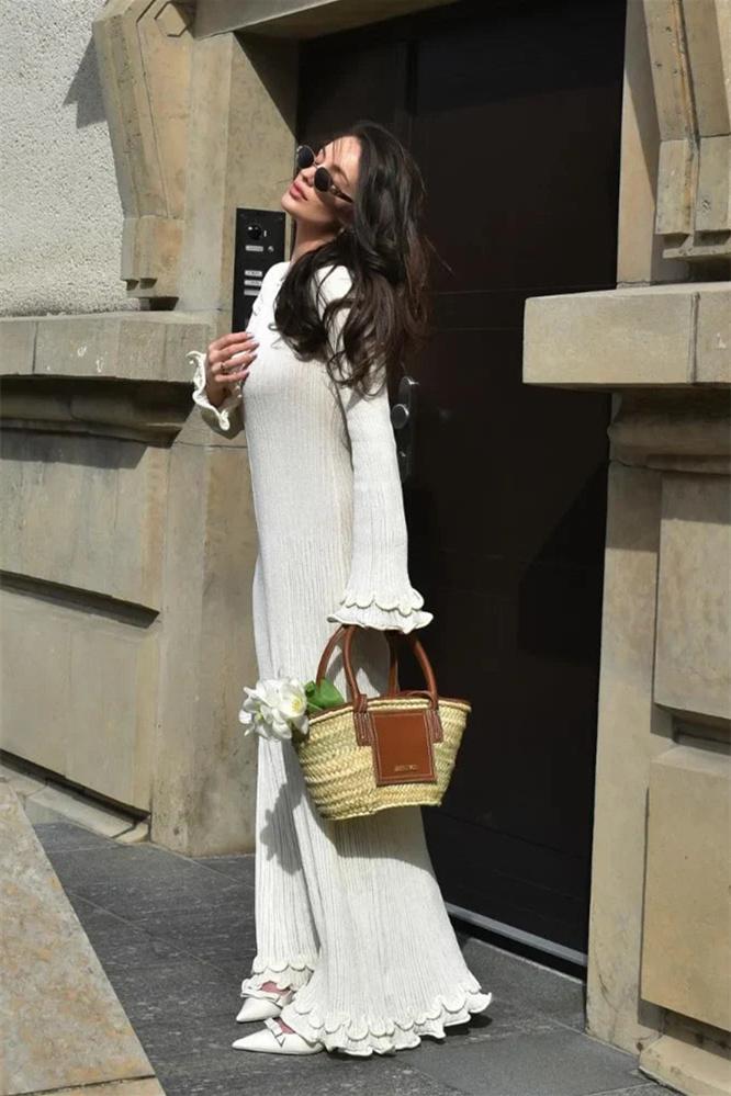 dresses - Clara Ruffle Long Sleeve Knit Maxi Dress - SD00708013270 - Beige - S - Sunfere