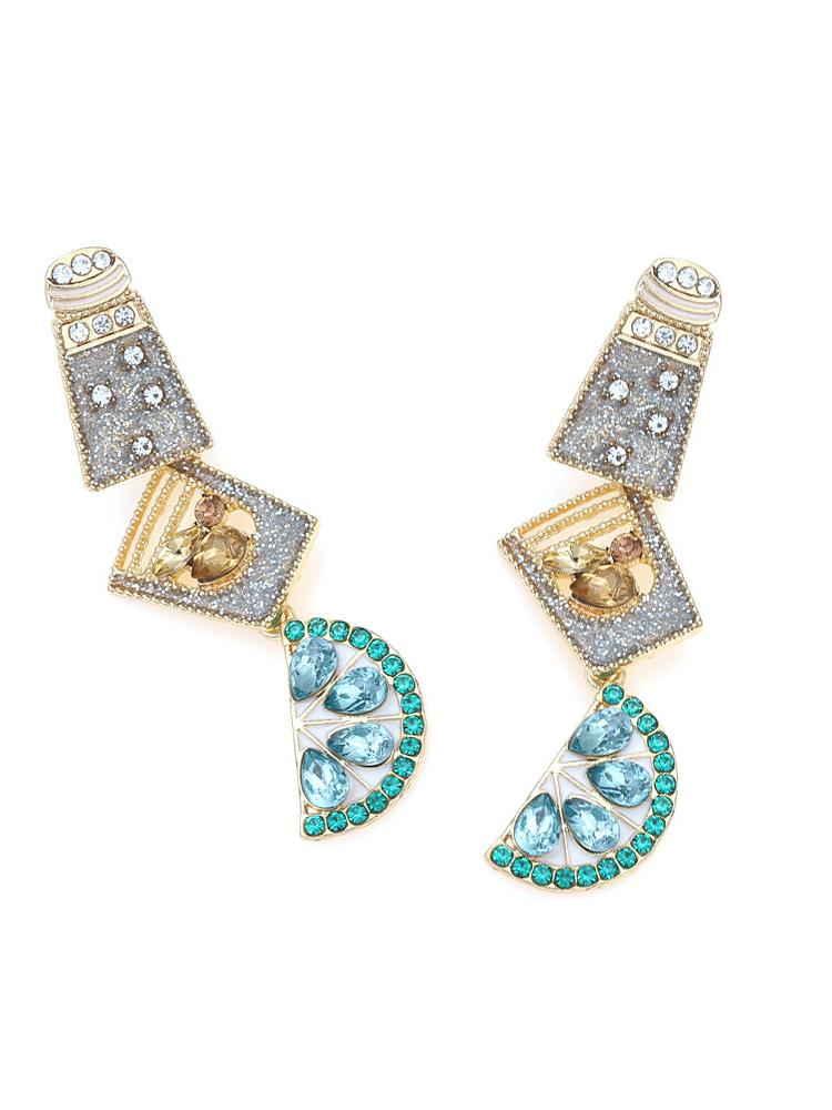 Boucles d'oreilles pendantes Cocktail Diamante