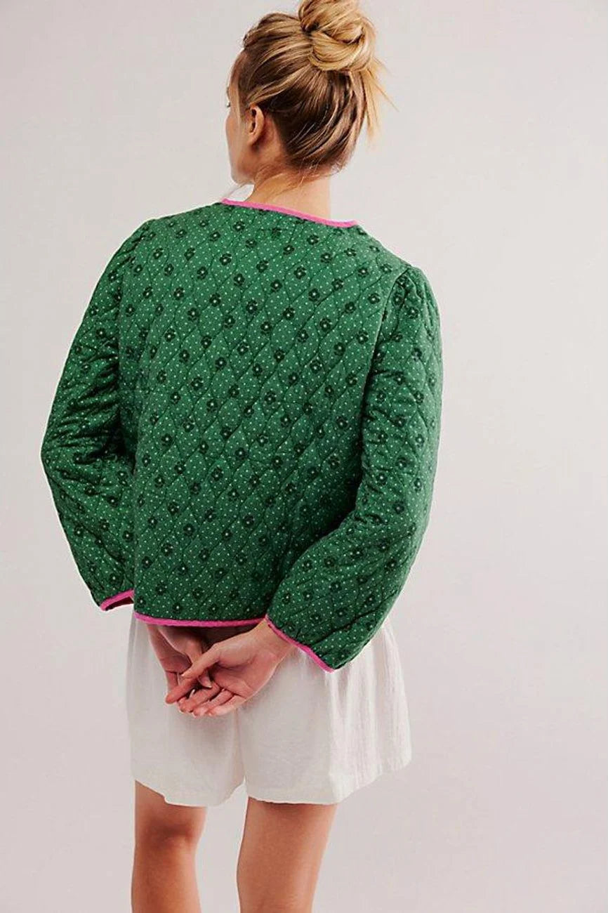 Green Quilted Jacket