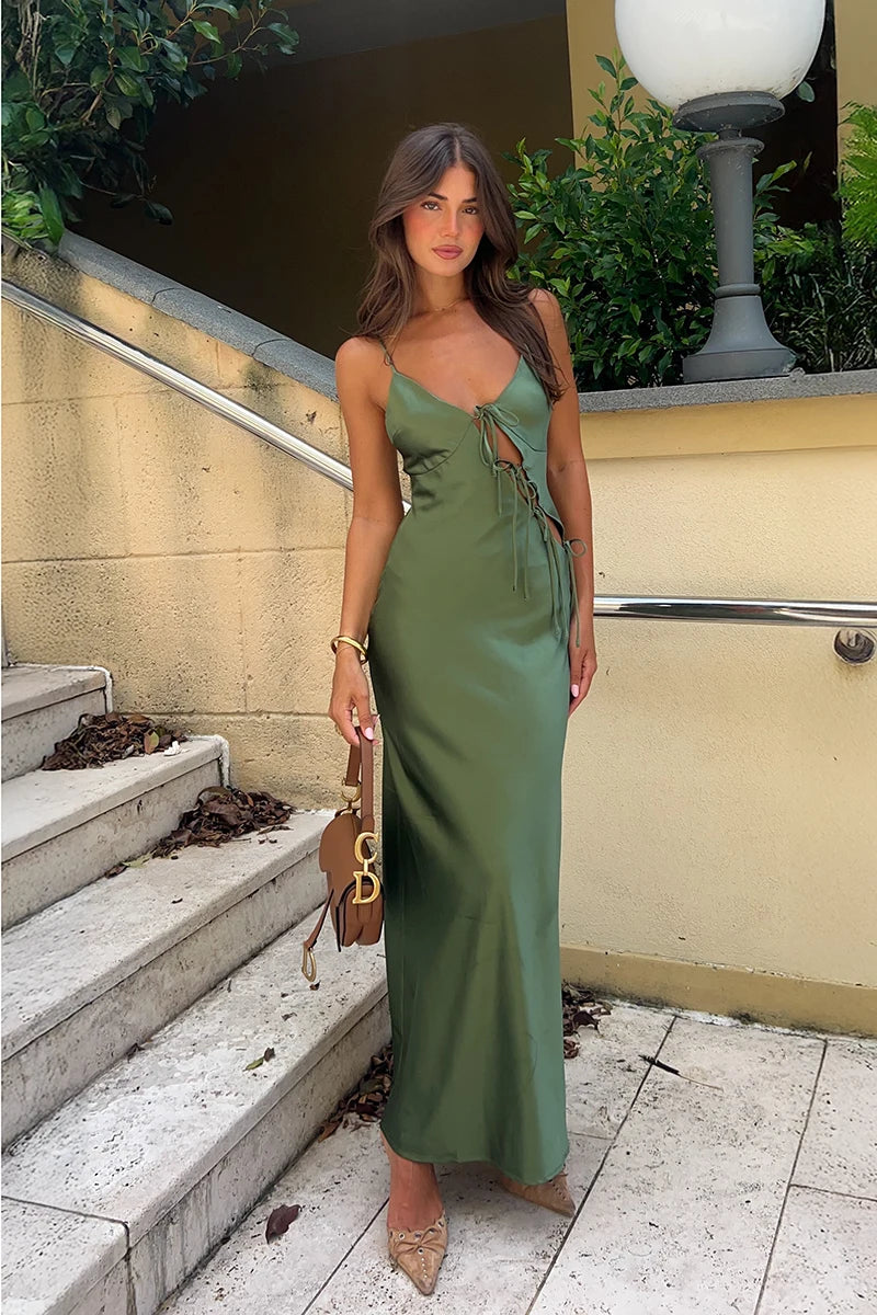 Rochie Isadora Maxi - Olive