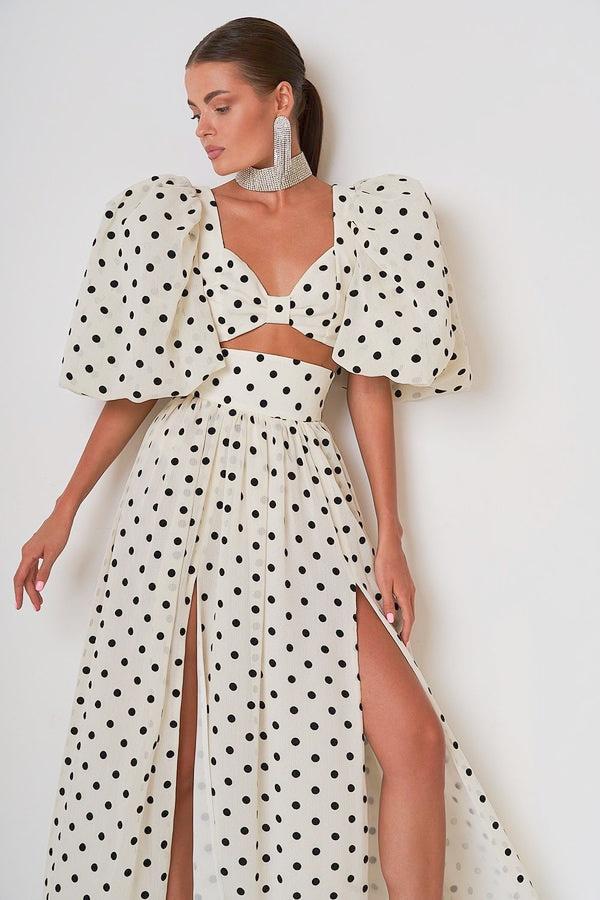 Ellie Polka Dot Rok Set