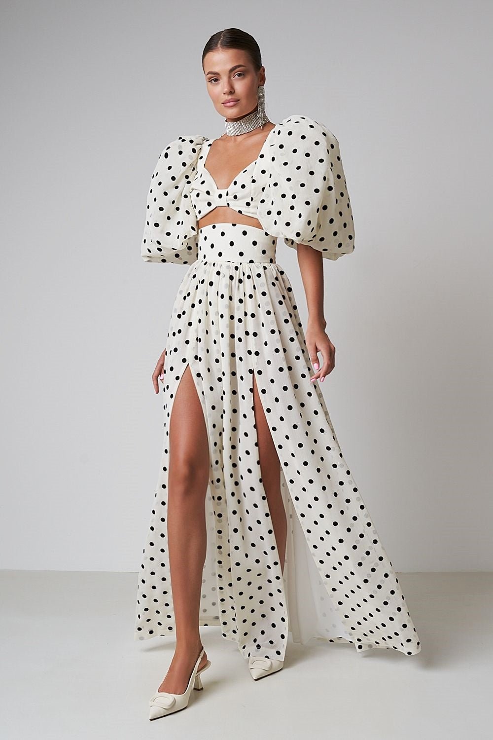 Ellie Polka Dot Rok Set