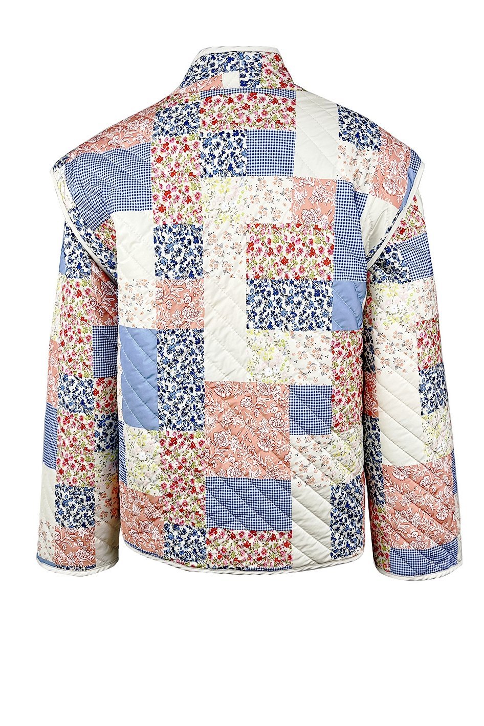 Chaqueta acolchada convertible con estampado Enid