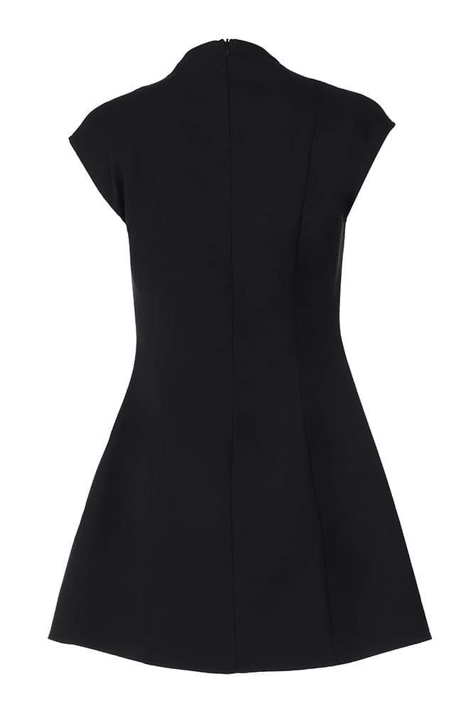 Plisované minišaty Evelyn Cap Sleeve