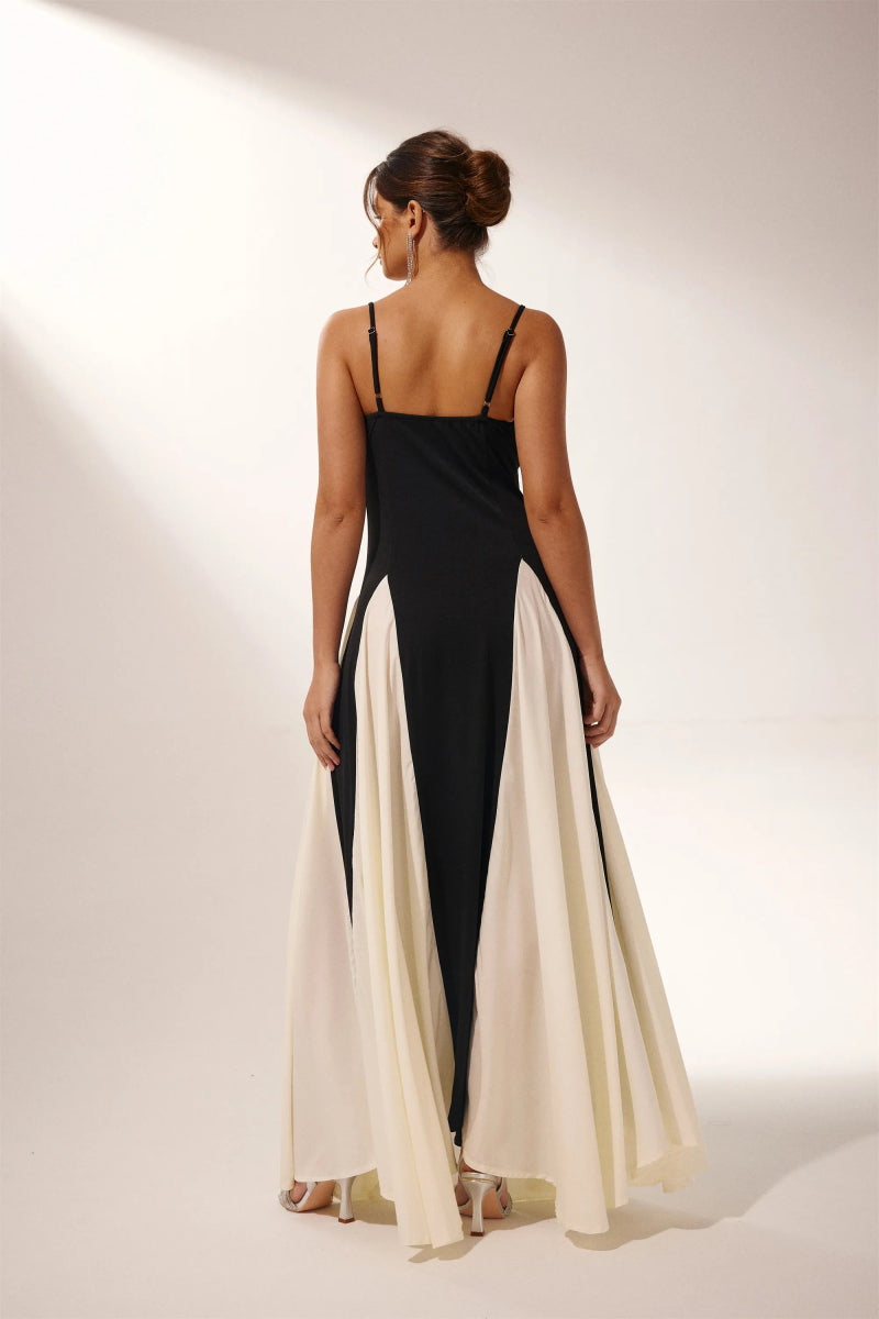 Sukienka Griselda Color Block Maxi Slip Dress