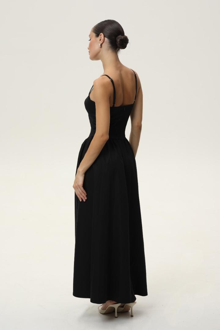 Sheer Spaghetti Strap Maxi Dress