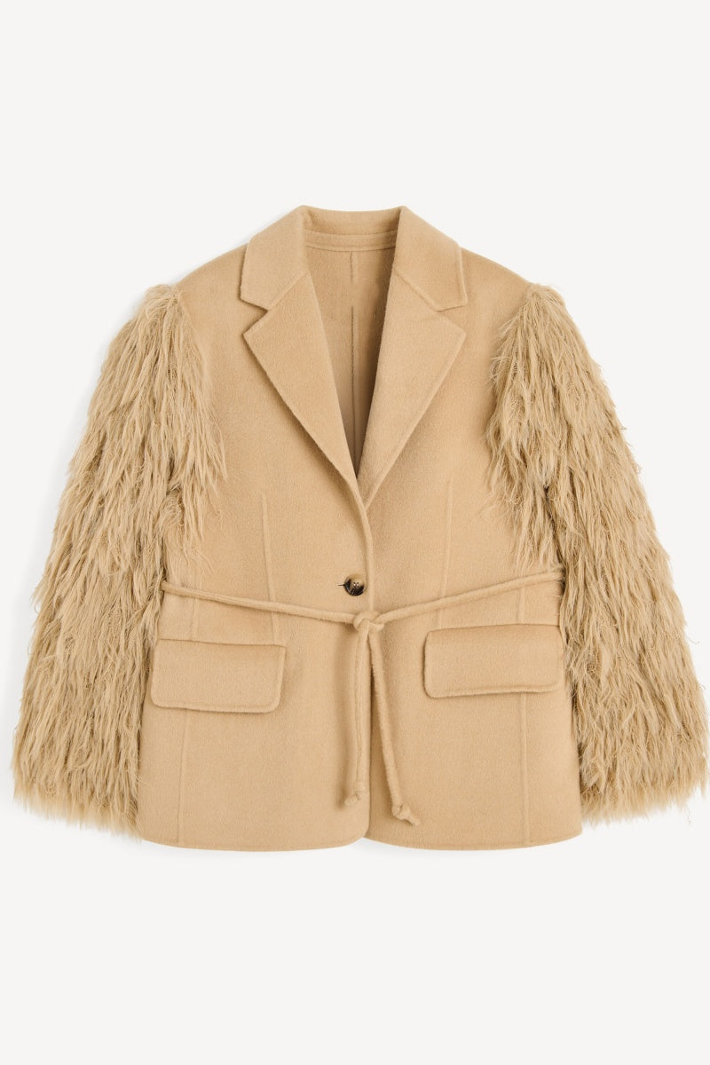 Fringed Tie Suit Coat