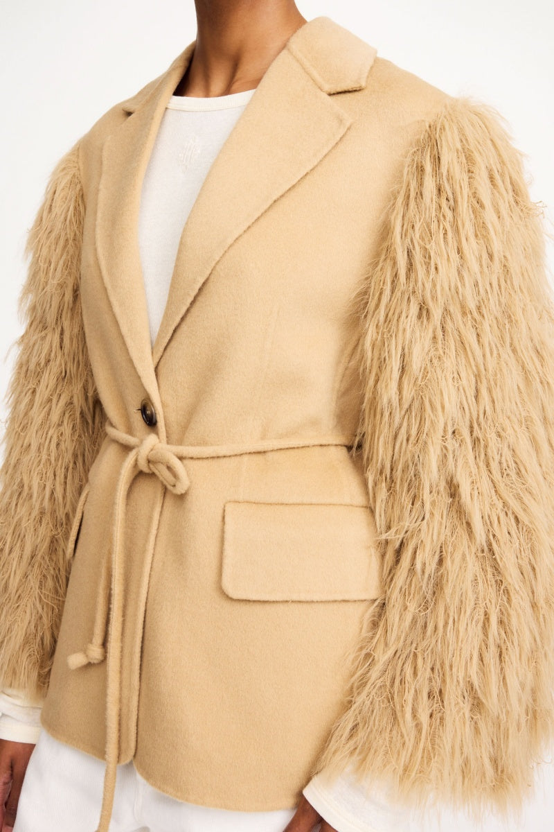 Fringed Tie Suit Coat