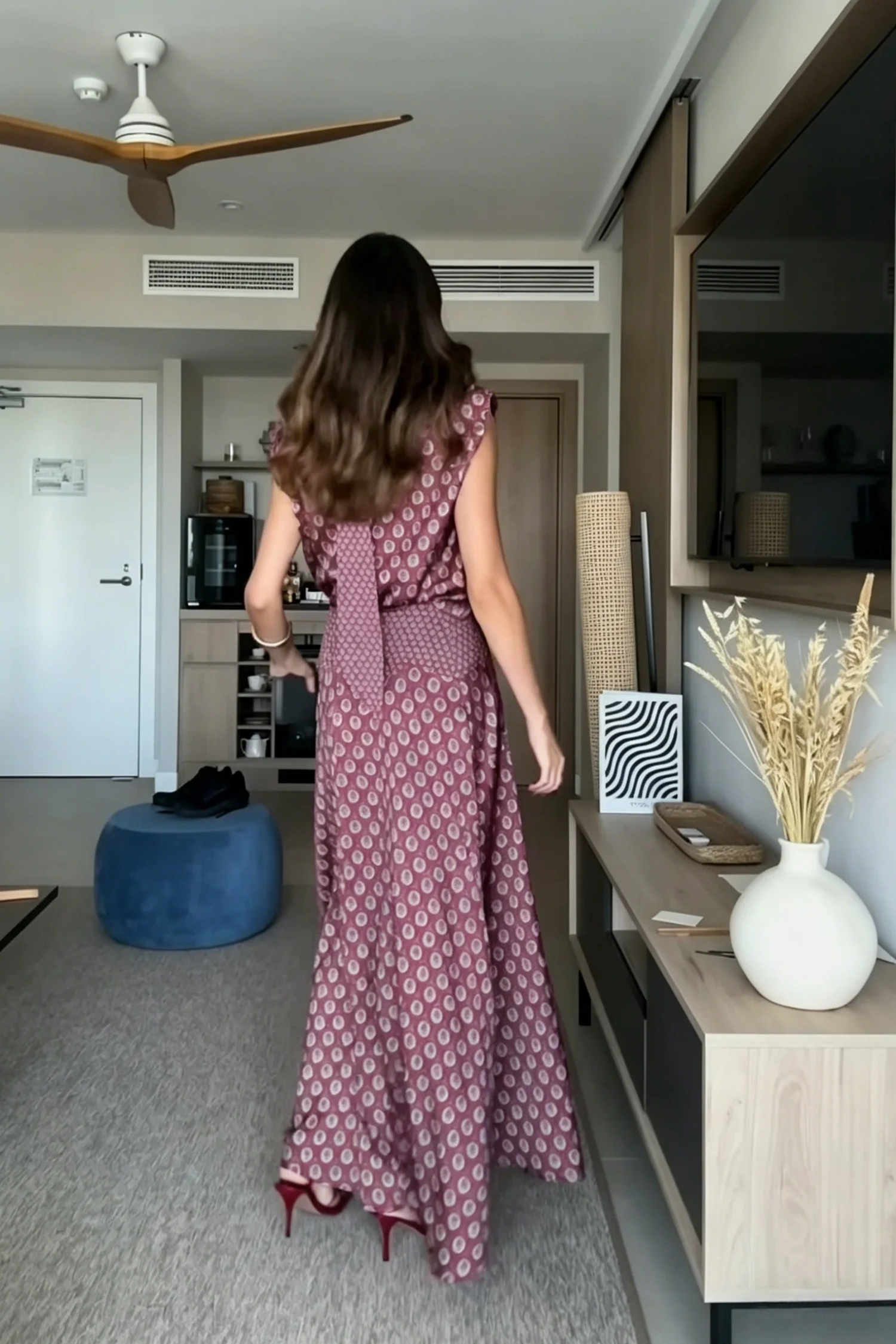 Sian Maxi Kleed - Rust
