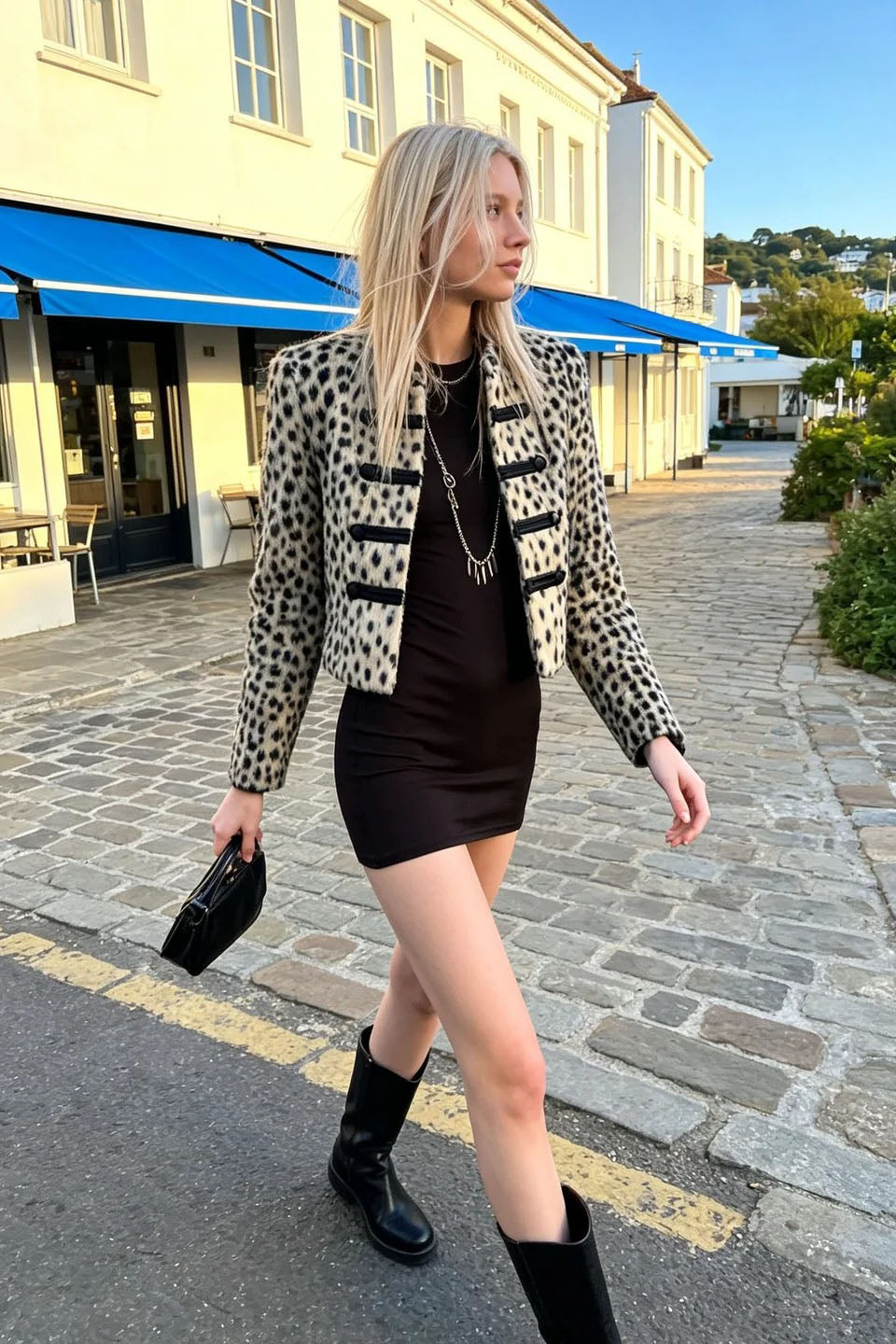Romy Snow Leopard Jacket