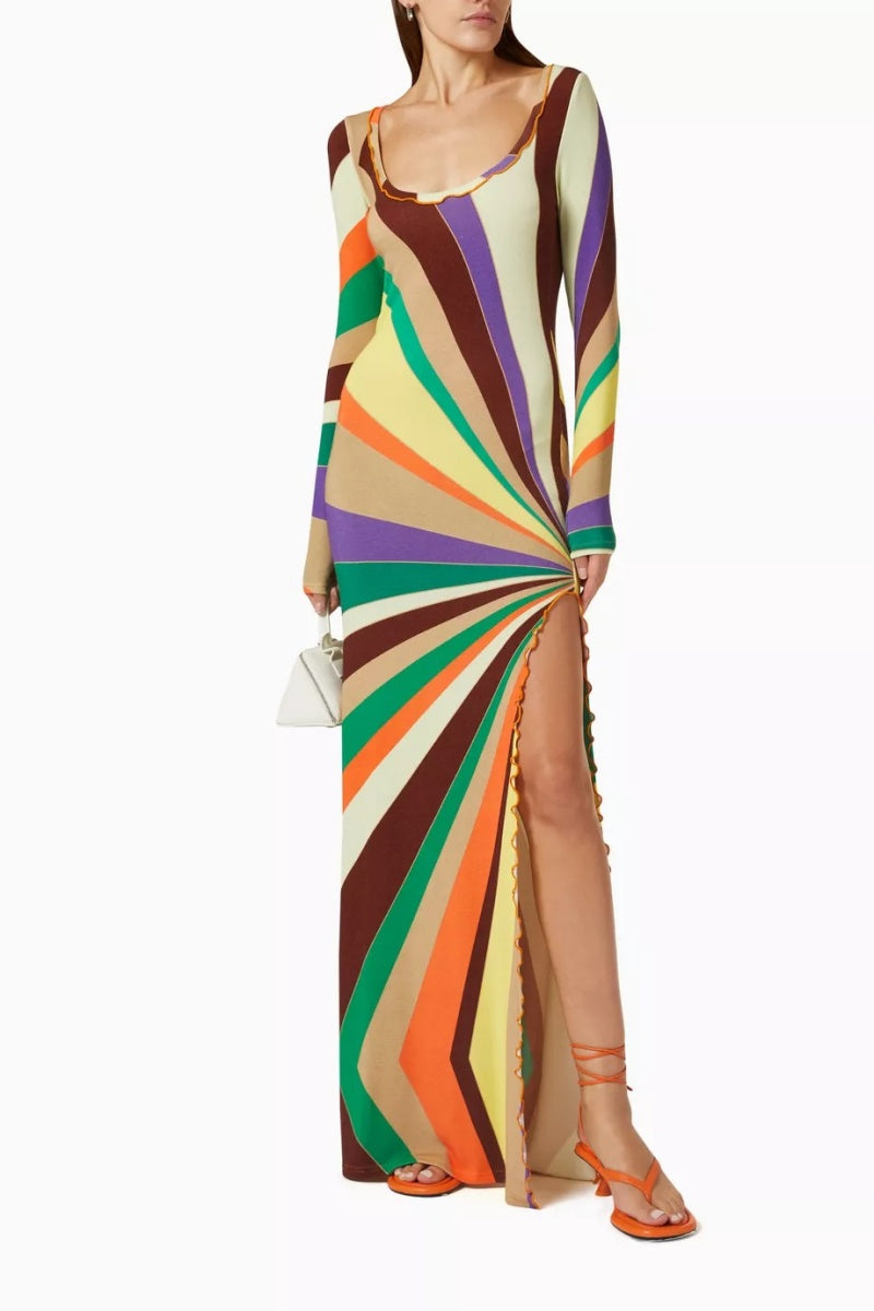 Rainbow Maxi Dress