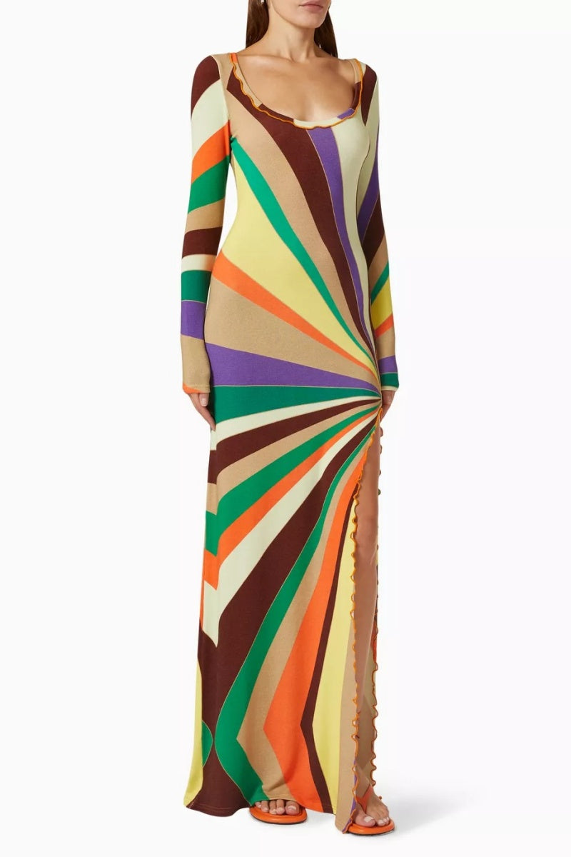 Rainbow Maxi Dress