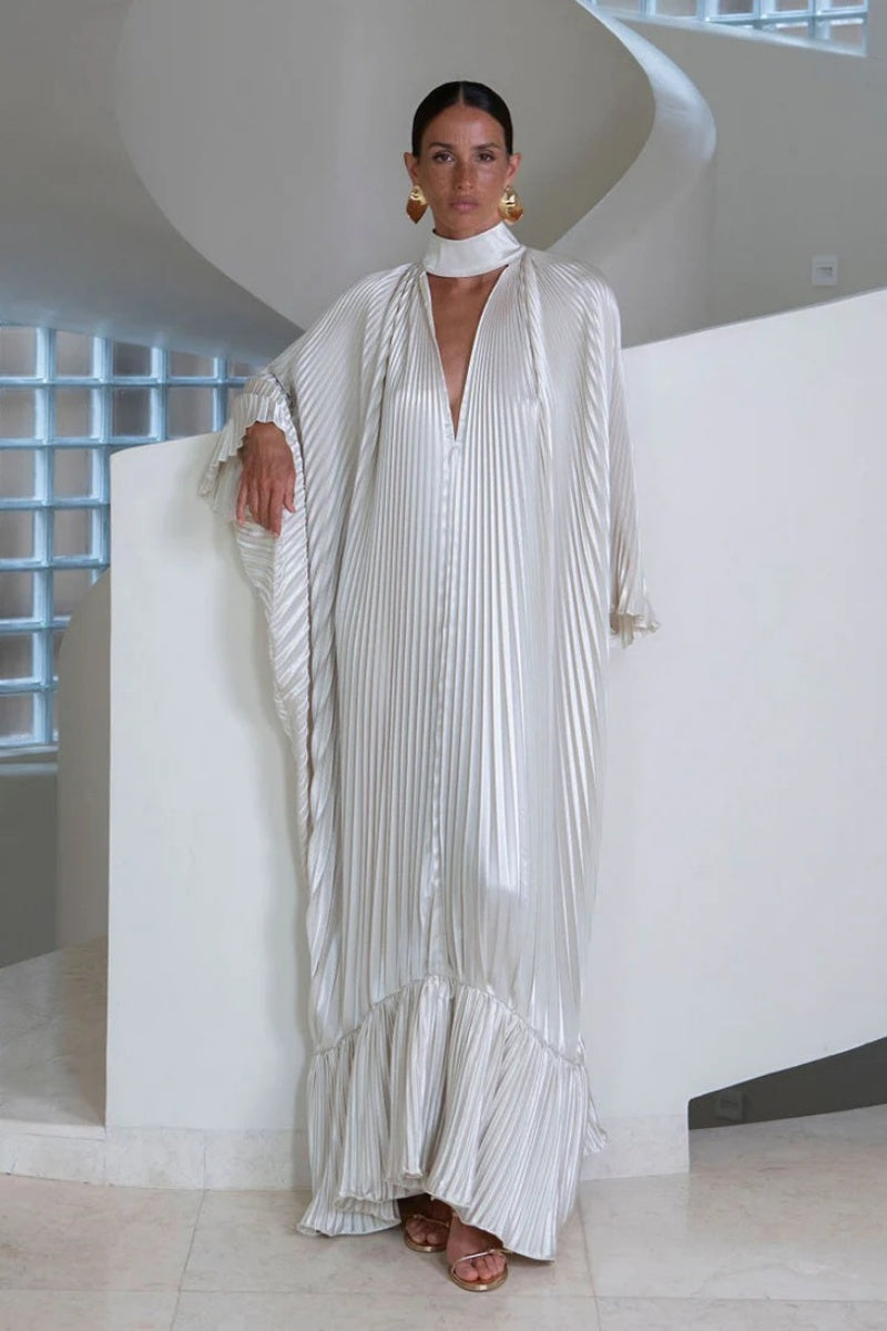 Elegant Satin Maxi Dress