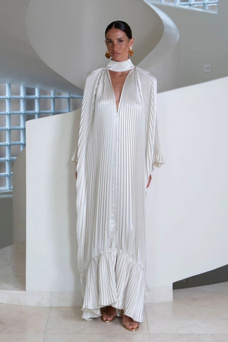 Elegant Satin Maxi Dress