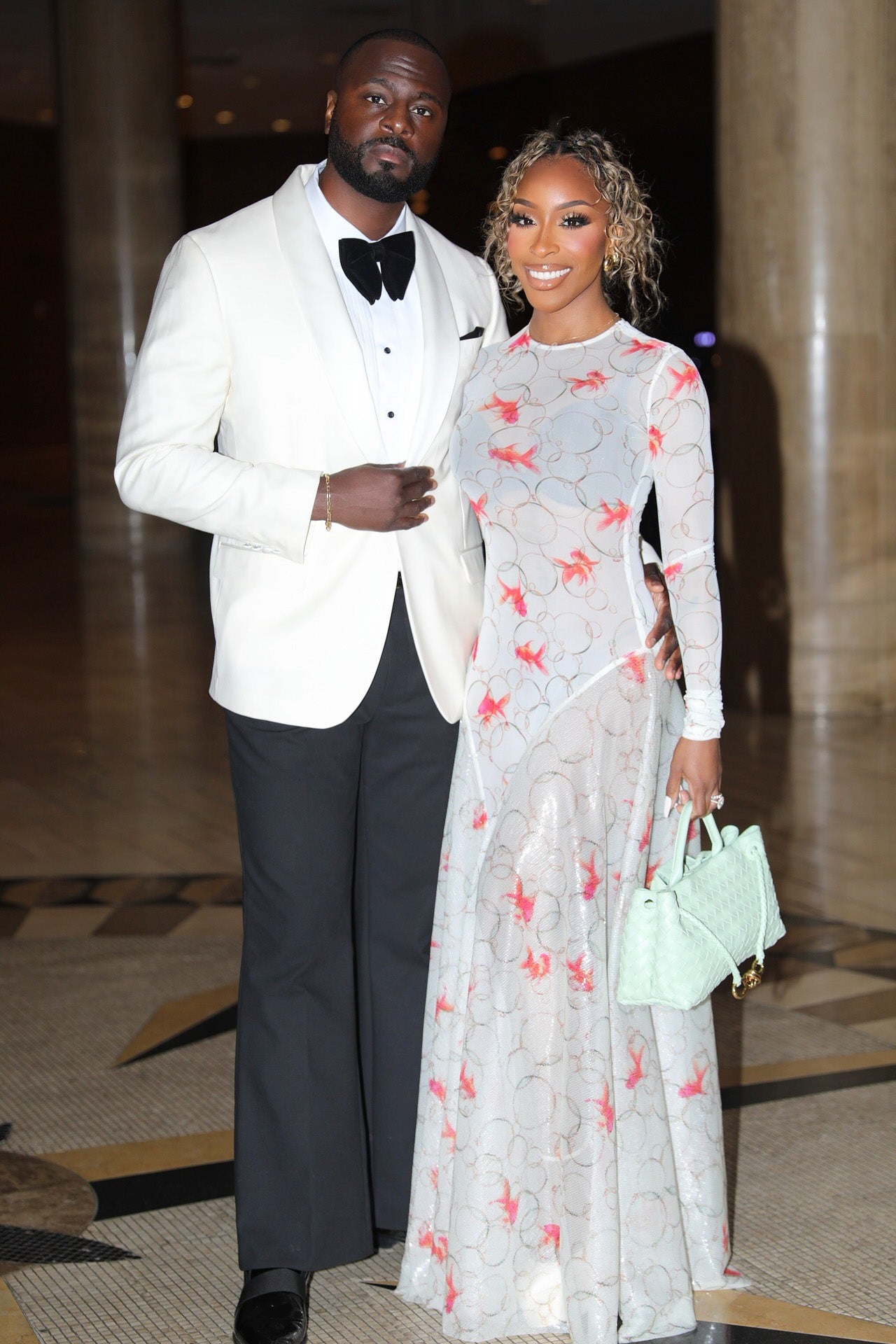 Chic Sheer Fish Maxi Dress