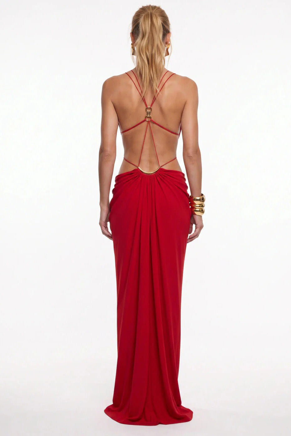 Vestido midi de encaje bordado con brezo