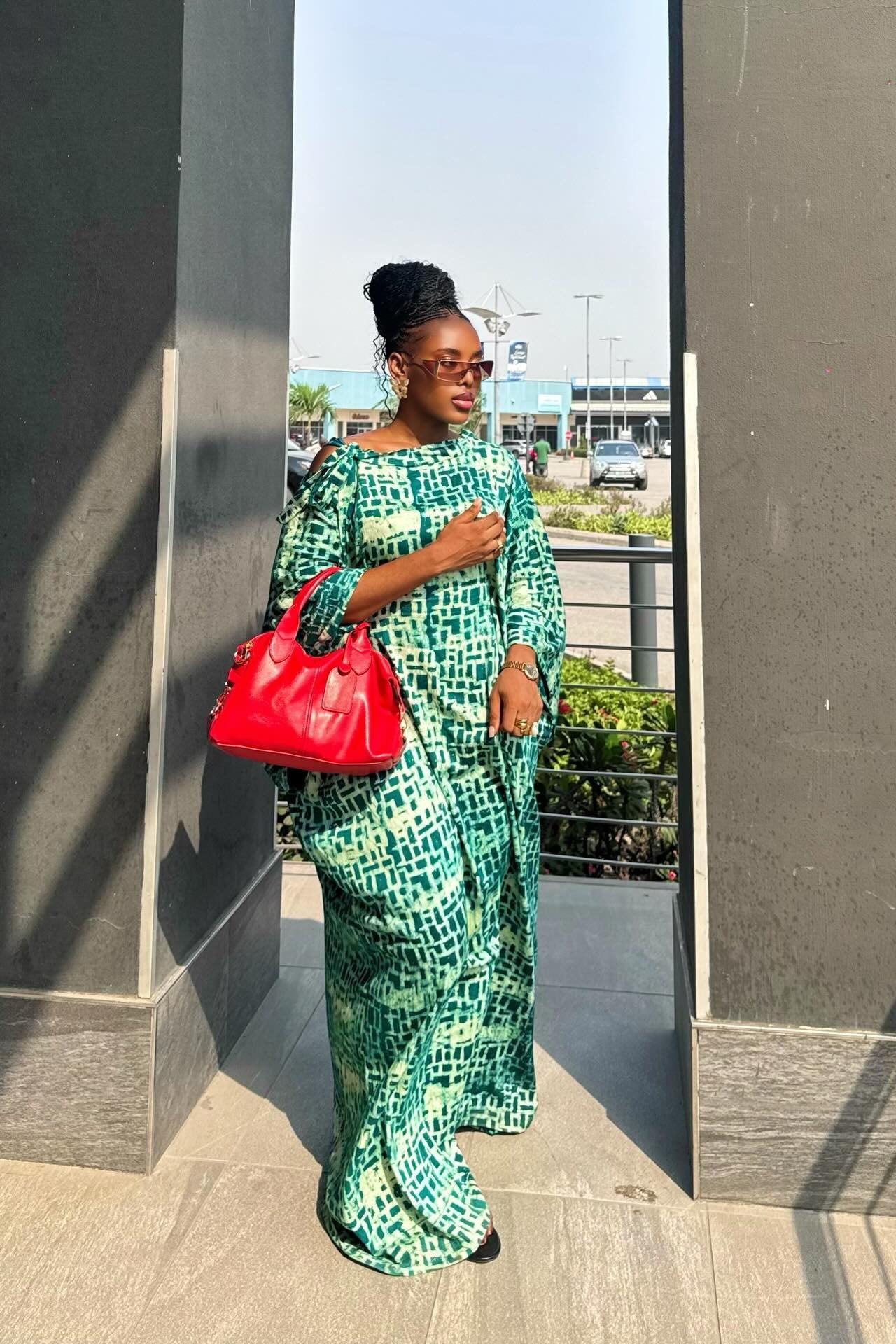 Romantisk Elegant Rynket Lang Kjole