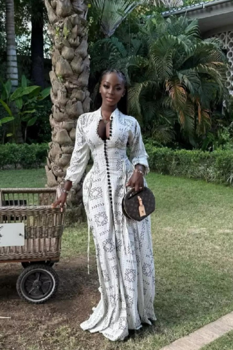 Plaid Button-Down Maxi Dress