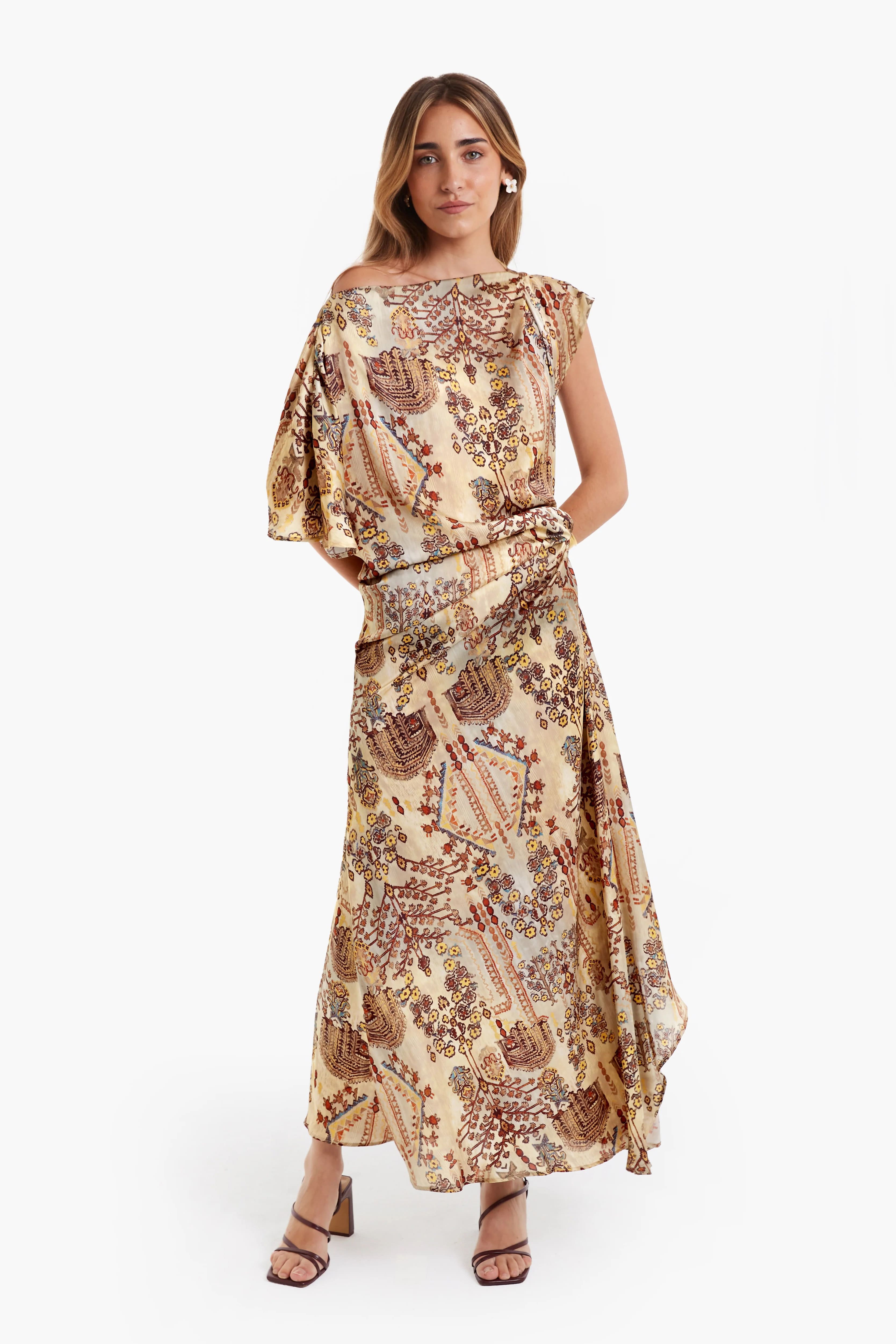 Bohemian Resort Elegance Midi Dress