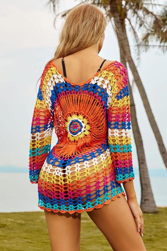 Ina Crochet Halo strandcover-up