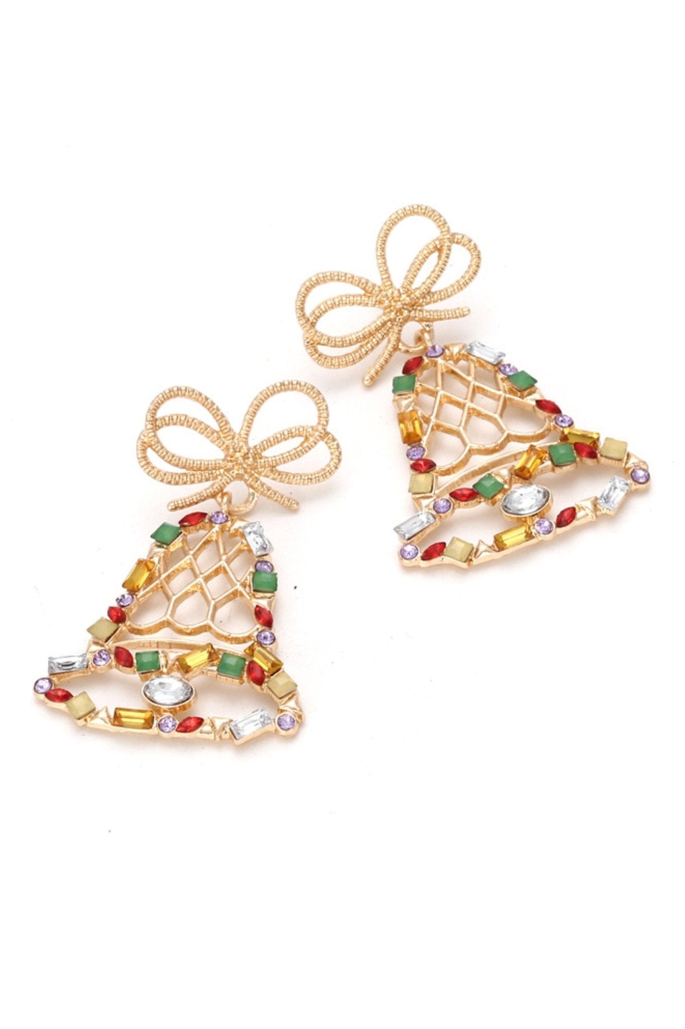 Brincos Jingle Bells Diamante Drop