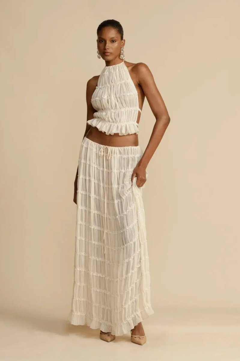 Rosalie Backless Pleated Set-Sunfere