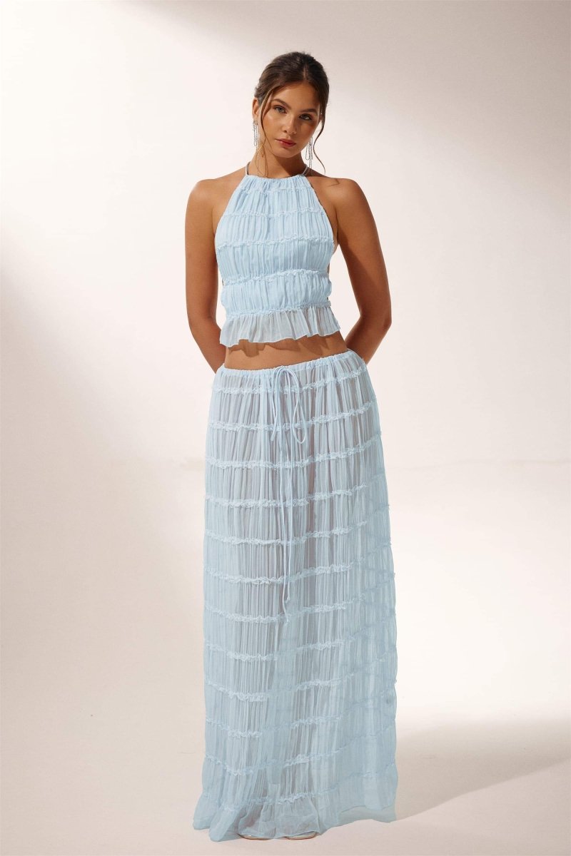 Rosalie Backless Pleated Set-Sunfere