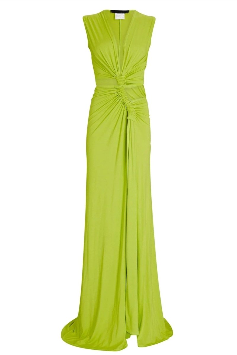 Sara V-Neck High Slit Maxi Kleed