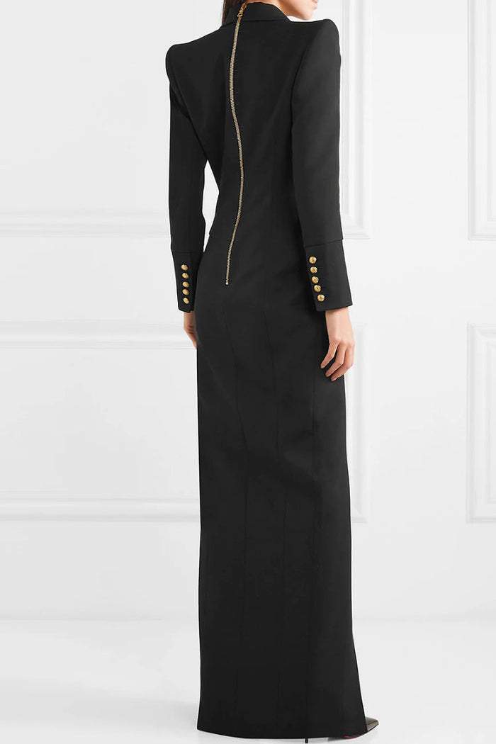 Simona Tuxedo Maxi Blazer Dress-Sunfere